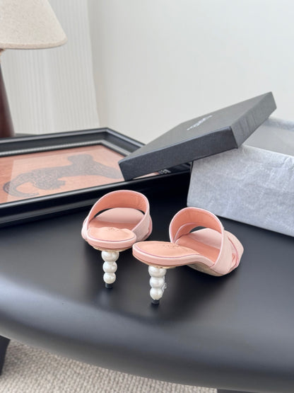 25 New Summer Mary Jane Pearl Slippers