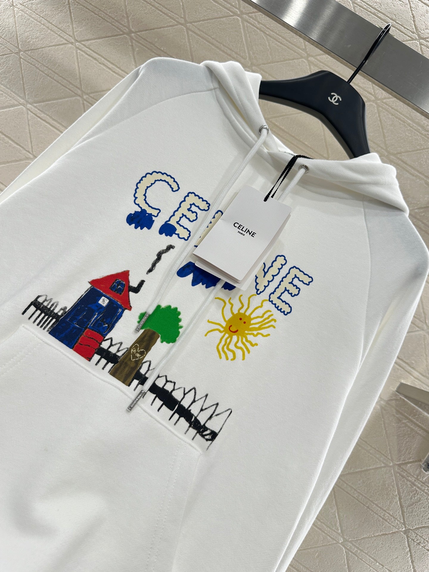 2025 Autumn New Printed Hooded Kids Sweatshirt