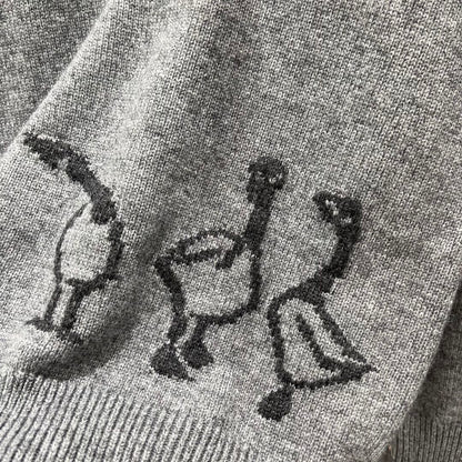 25 Early Autumn New Irregular Knitted Sweater
