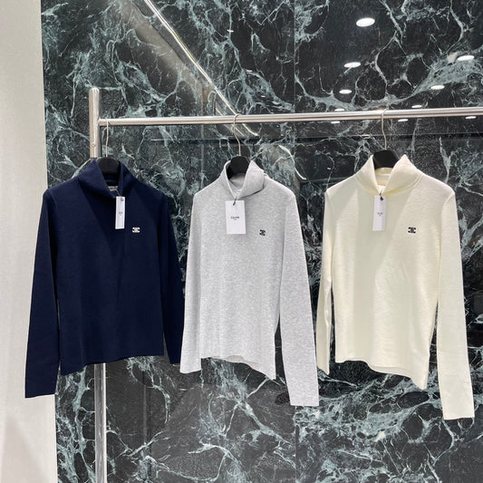 CE 25 Early Fall New High Neck Knit Long Sleeves