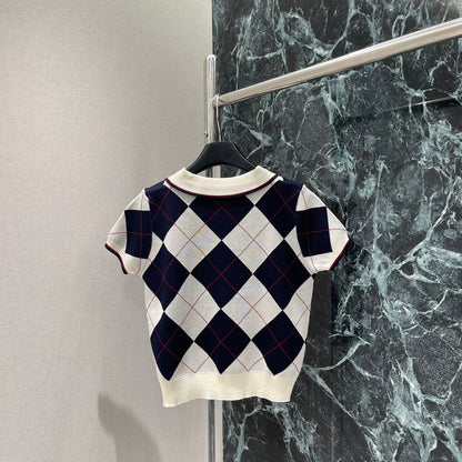M 25 Early Fall New Diamond Knit Skirt Set