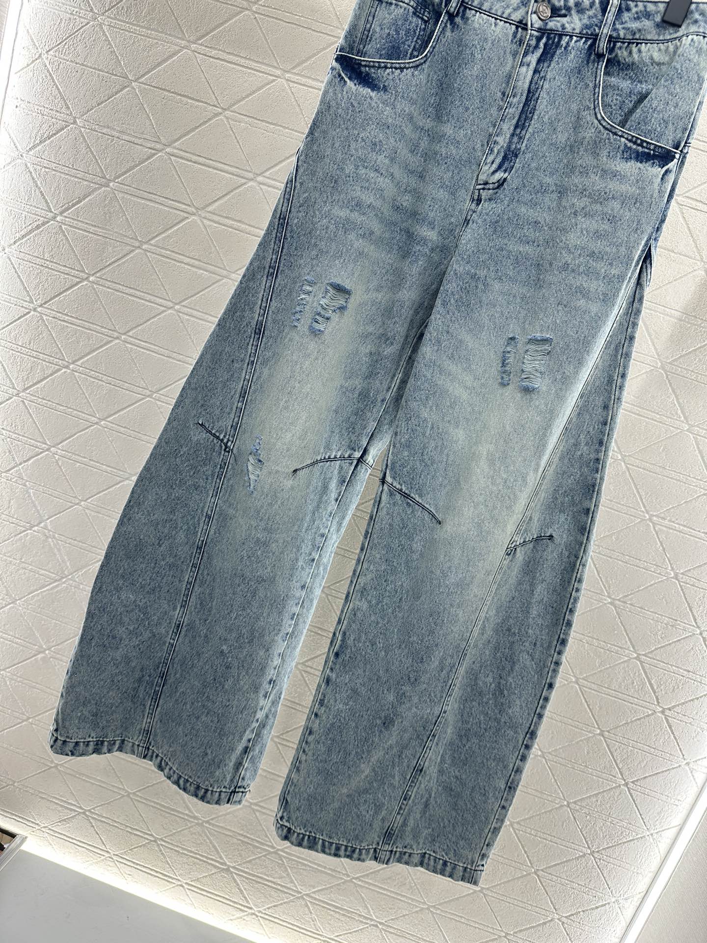 2025 Autumn New Ripped loose-fitting Machete jeans