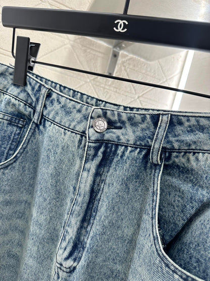 2025 Autumn New Ripped loose-fitting Machete jeans