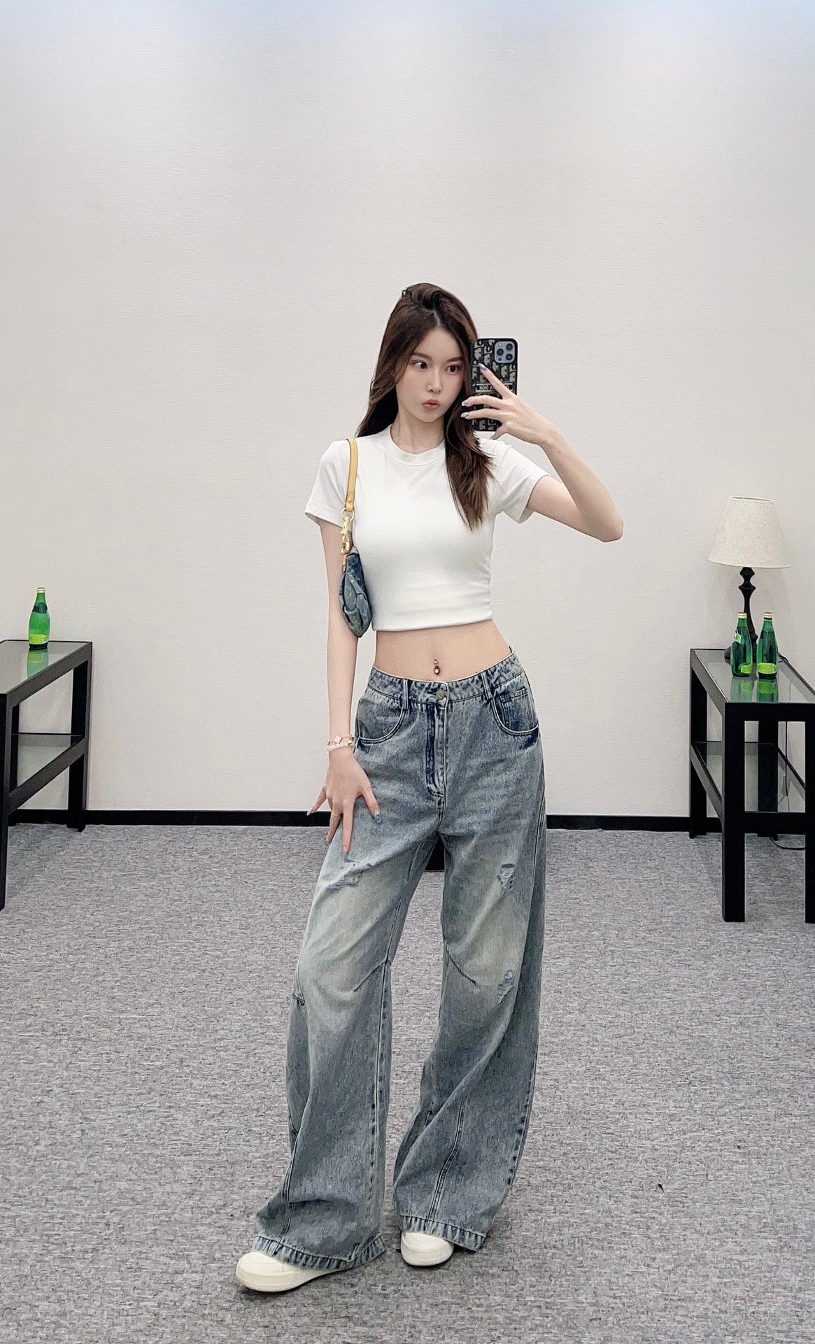 2025 Autumn New Ripped loose-fitting Machete jeans