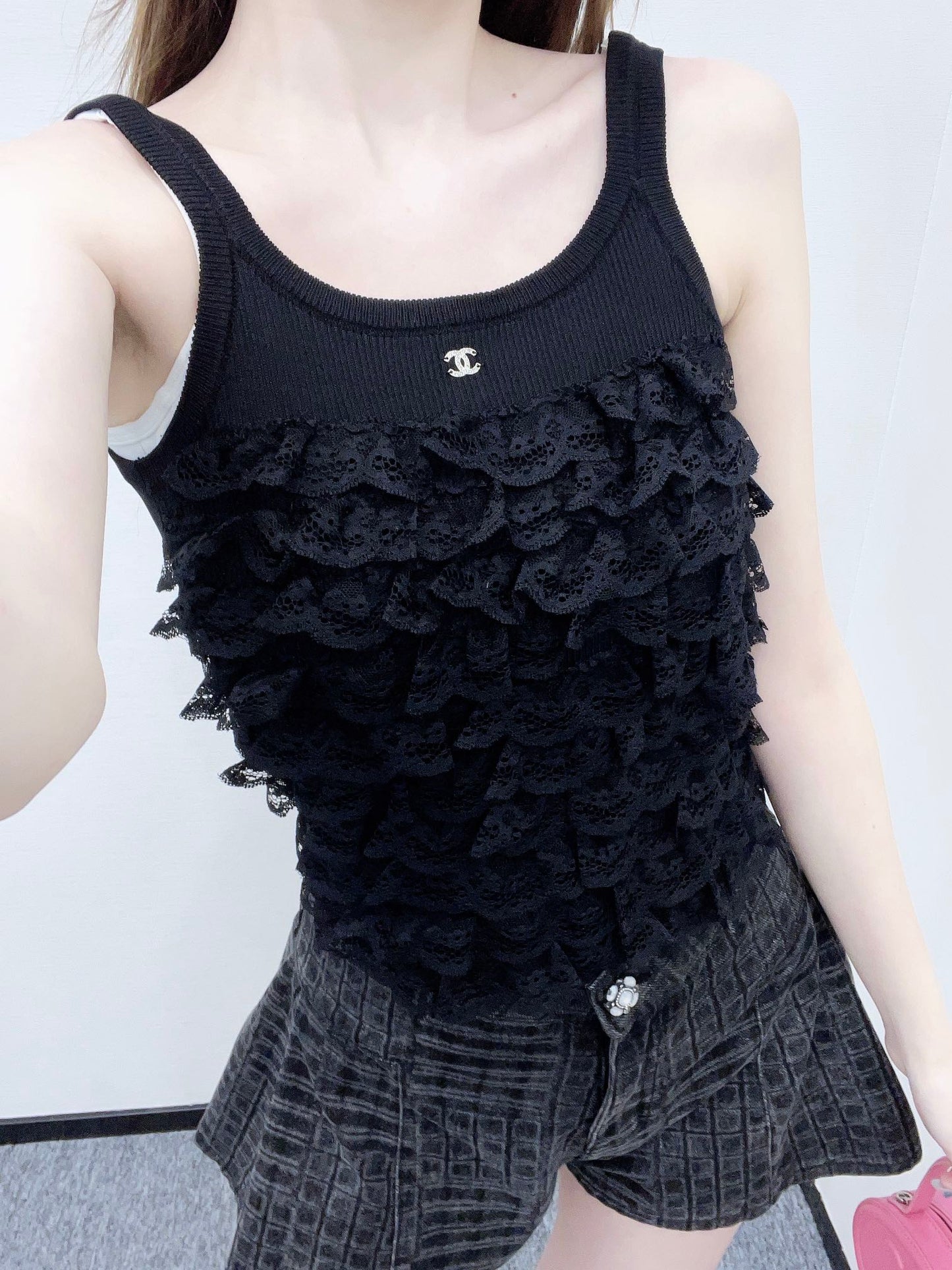 2025 Autumn New Lace knitted camisole