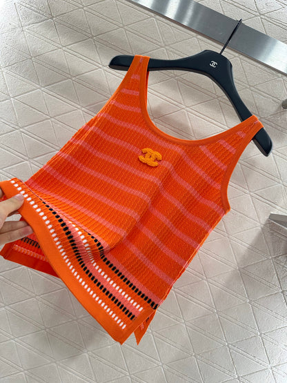 2025 Autumn New Striped knitted vest
