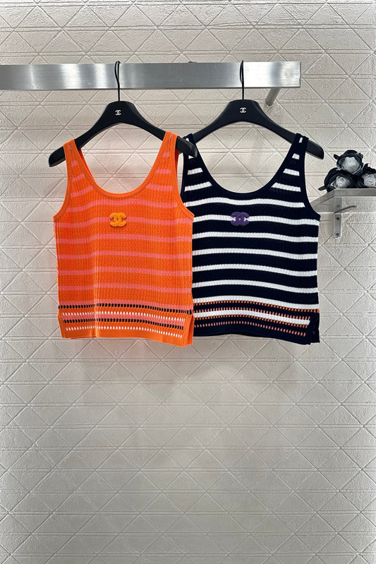 2025 Autumn New Striped knitted vest