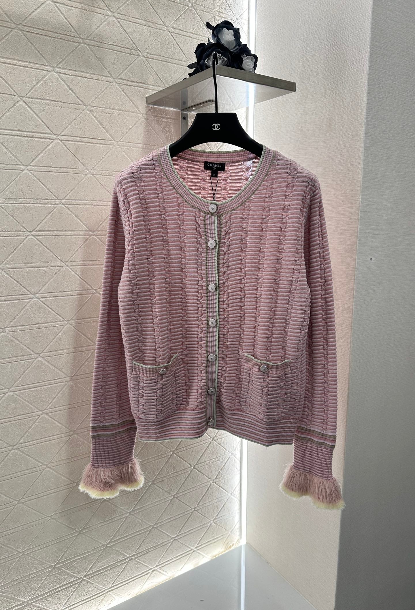 2025 Autumn New Striped knitted cardigan