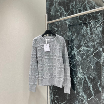 D 25 Early Fall New Round Neck Raglan Pullover Sweater