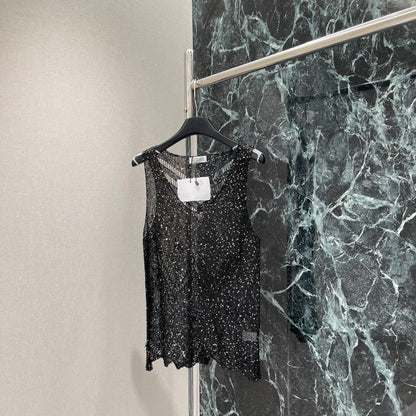 Br 25 Early Fall New Hollow Sequin Vest