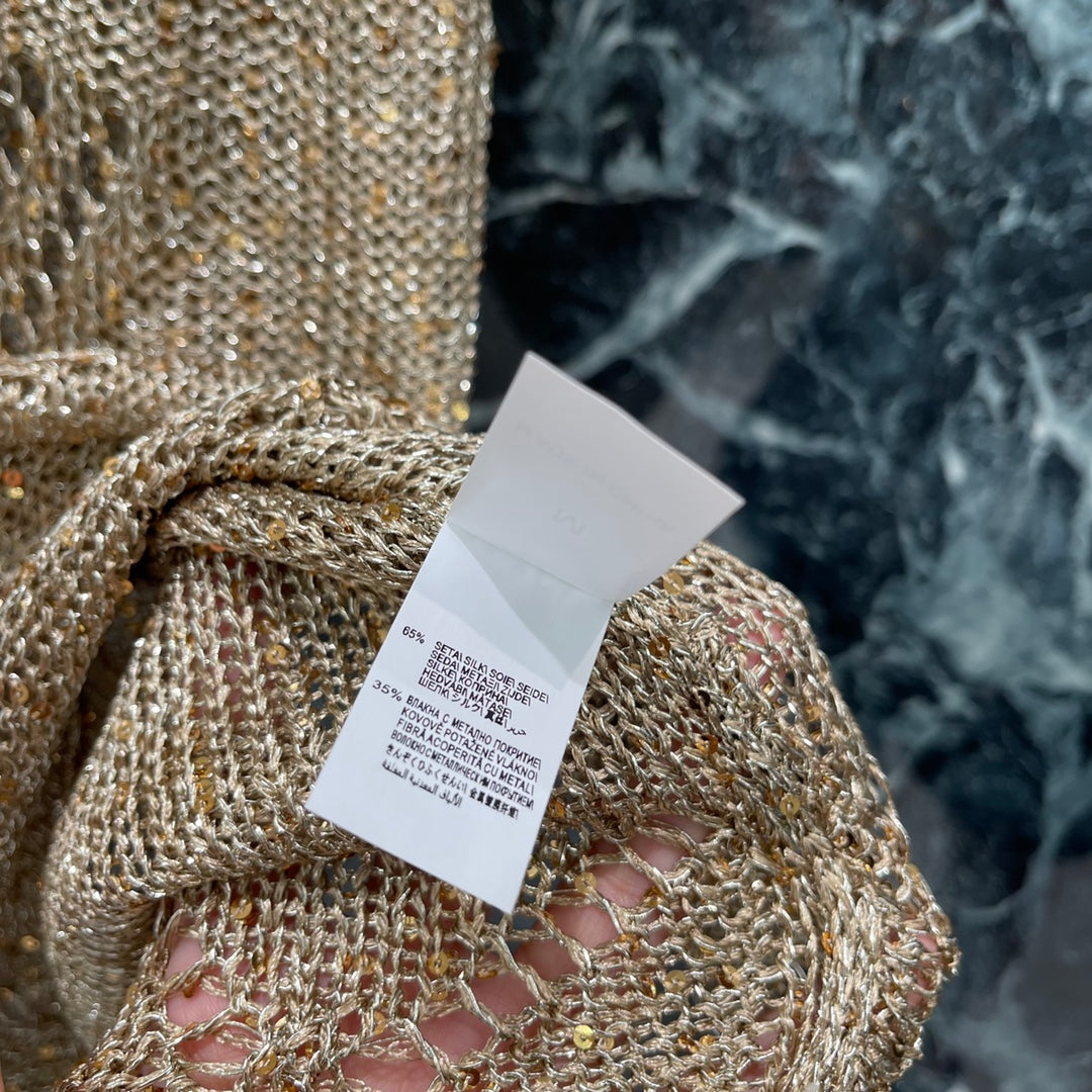 Br 25 Early Fall New Hollow Sequin Vest