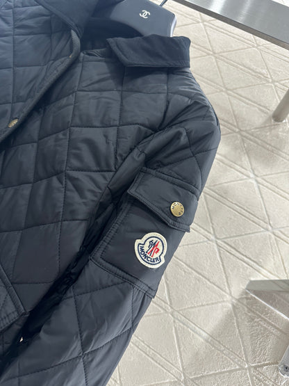 2025 Autumn New Arrival Diamond Lapel Down Cotton Jacket