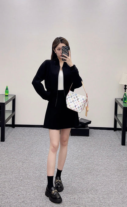 2025 Autumn New Short Jacket Coat Skirt Suit