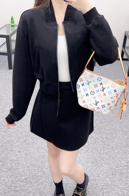 2025 Autumn New Short Jacket Coat Skirt Suit