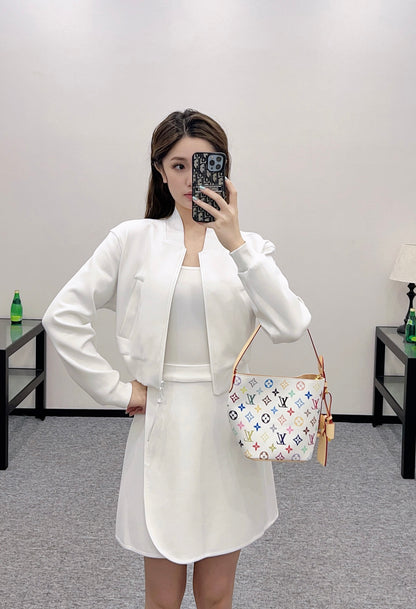 2025 Autumn New Short Jacket Coat Skirt Suit