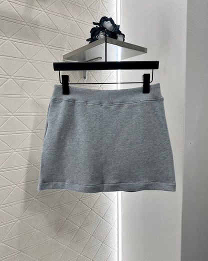 2025 Autumn New High Waist Drawstring Short Skirt