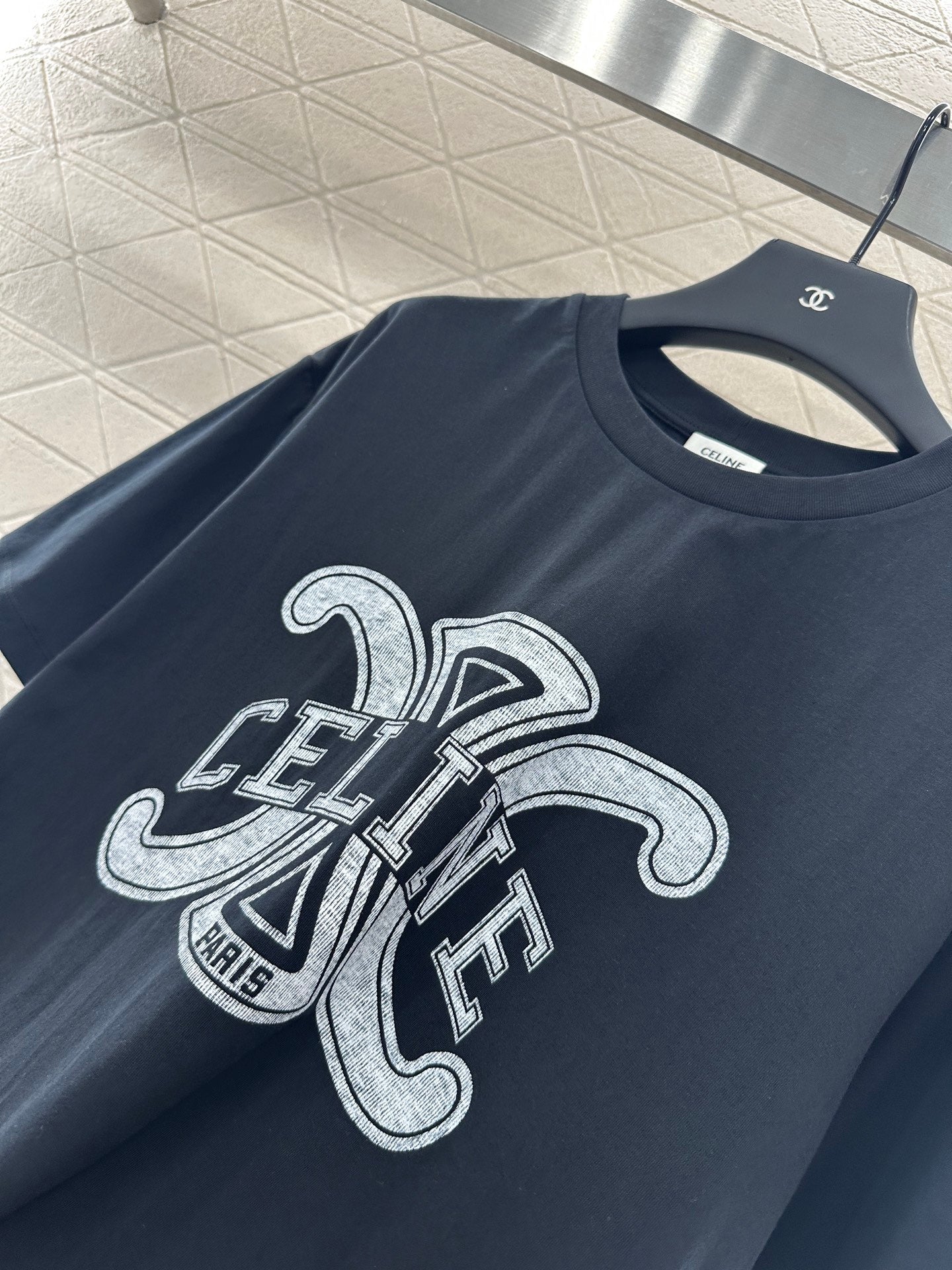 2025 Autumn New Round Neck Letter Print Tee