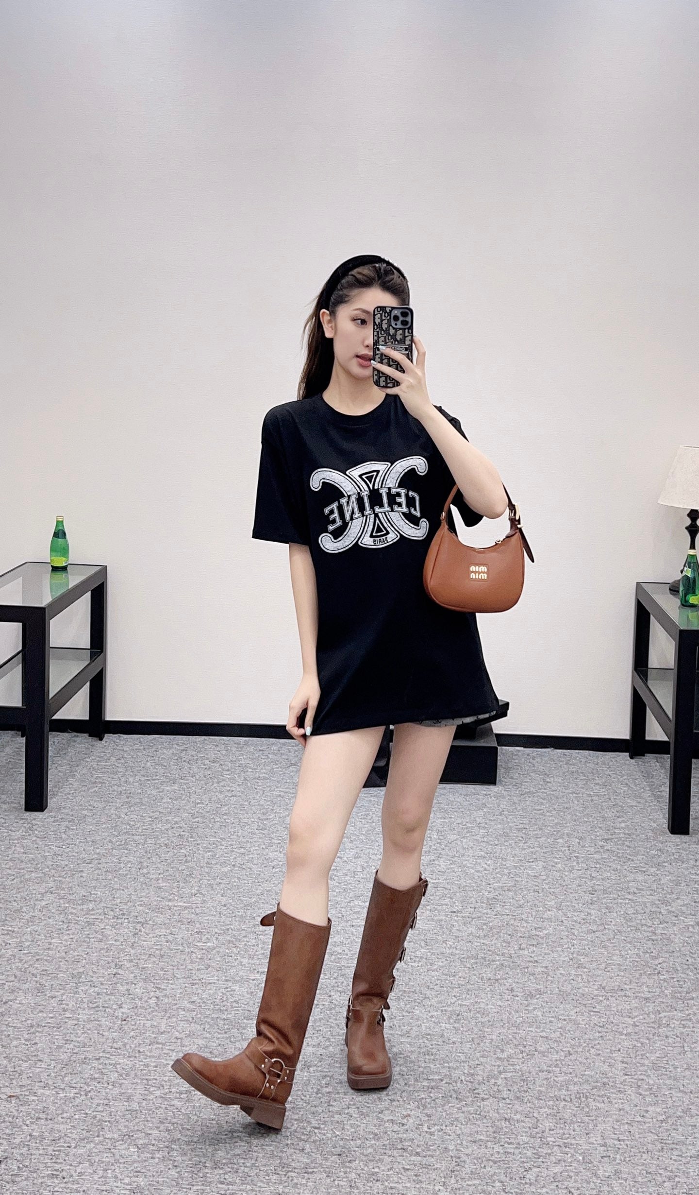 2025 Autumn New Round Neck Letter Print Tee
