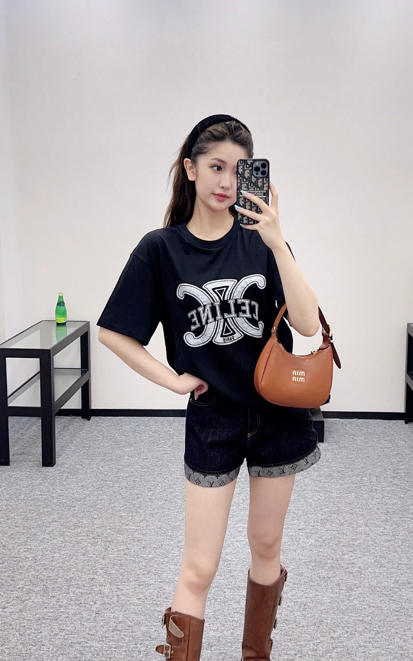 2025 Autumn New Round Neck Letter Print Tee