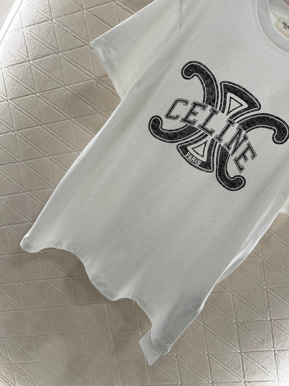 2025 Autumn New Round Neck Letter Print Tee