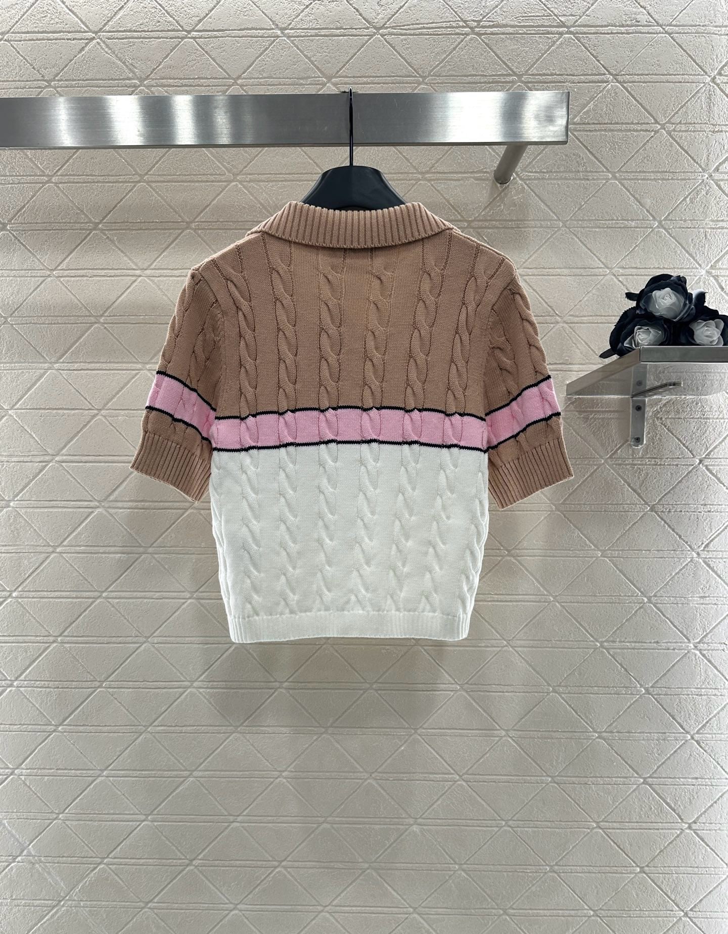 2025 Autumn New Arrivals Zippered Cardigan Knitted Short Sleeves