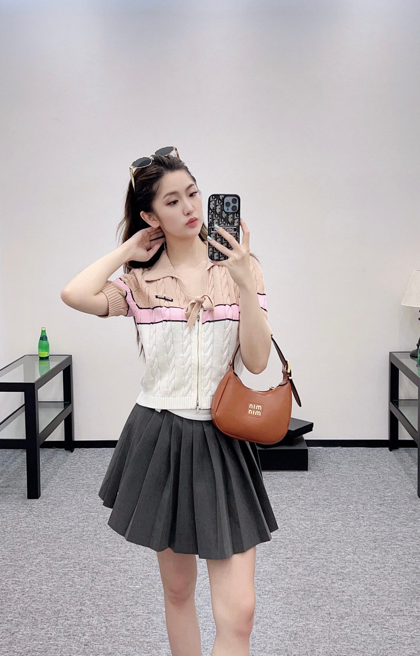2025 Autumn New Arrivals Zippered Cardigan Knitted Short Sleeves