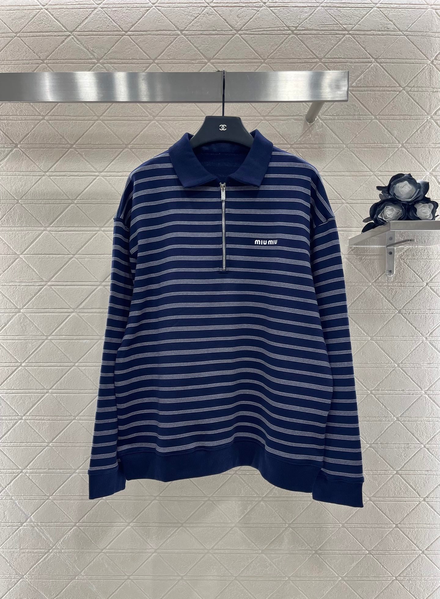 2025 Early Autumn New Arrivals Striped Polo Long Sleeve Top