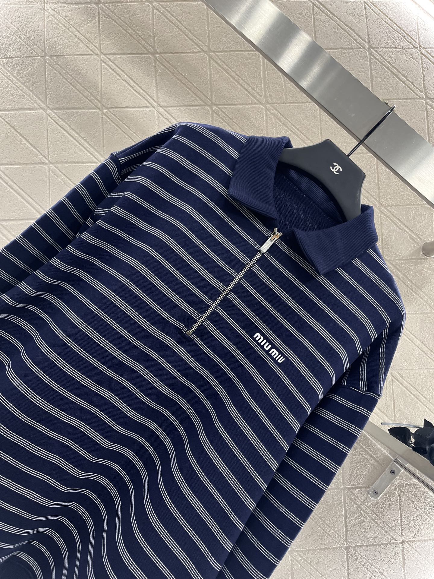 2025 Early Autumn New Arrivals Striped Polo Long Sleeve Top