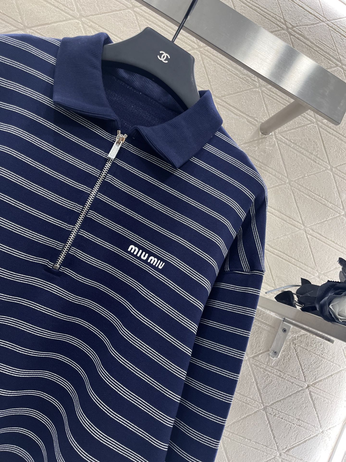 2025 Early Autumn New Arrivals Striped Polo Long Sleeve Top