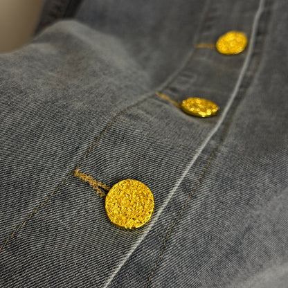 25 Early Autumn New Denim Top Skirt Set
