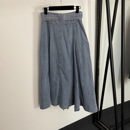 25 Early Autumn New Denim Top Skirt Set