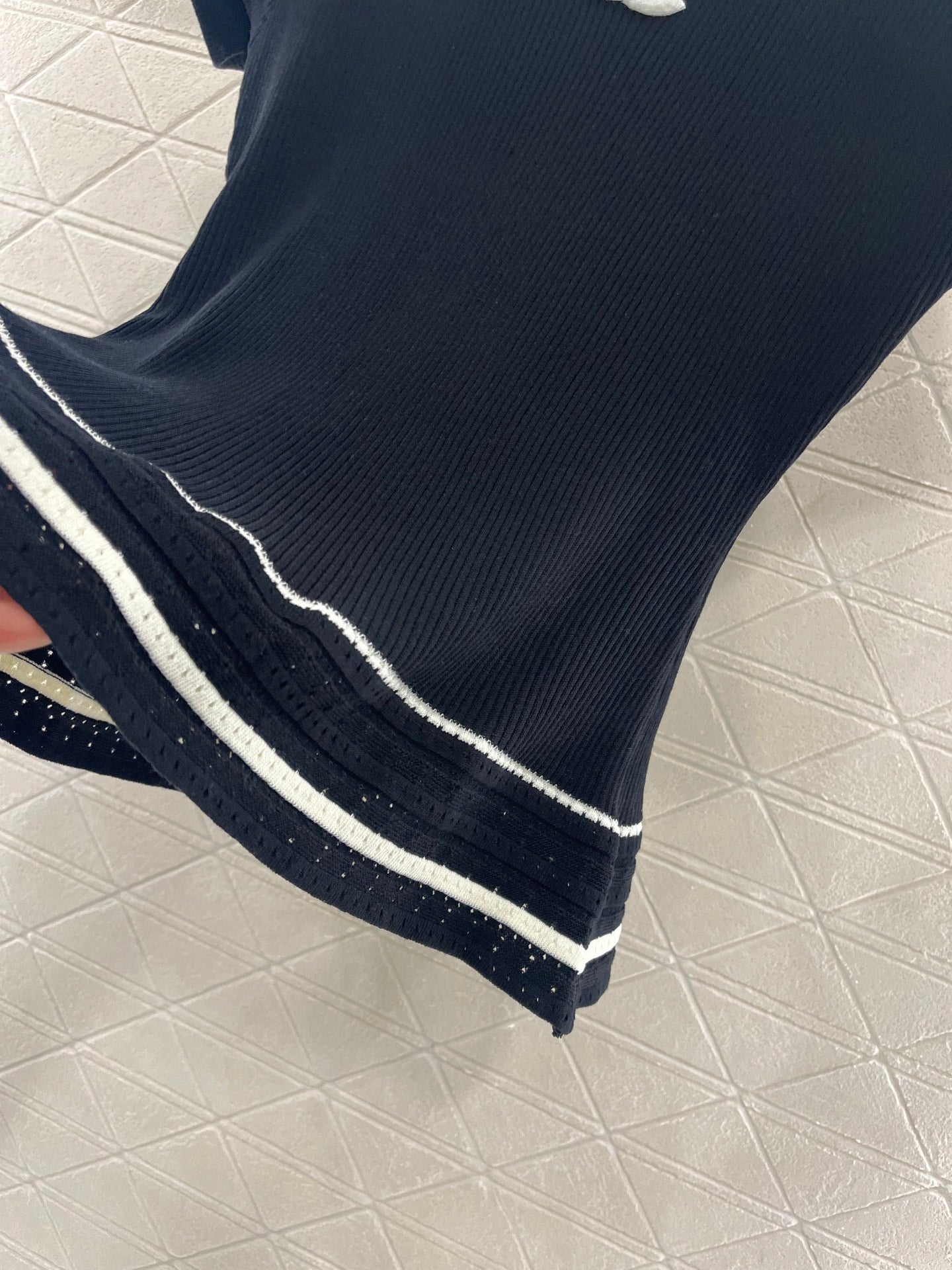 2025 Early Autumn New Arrivals Hollow Lace Knitted Short Sleeves