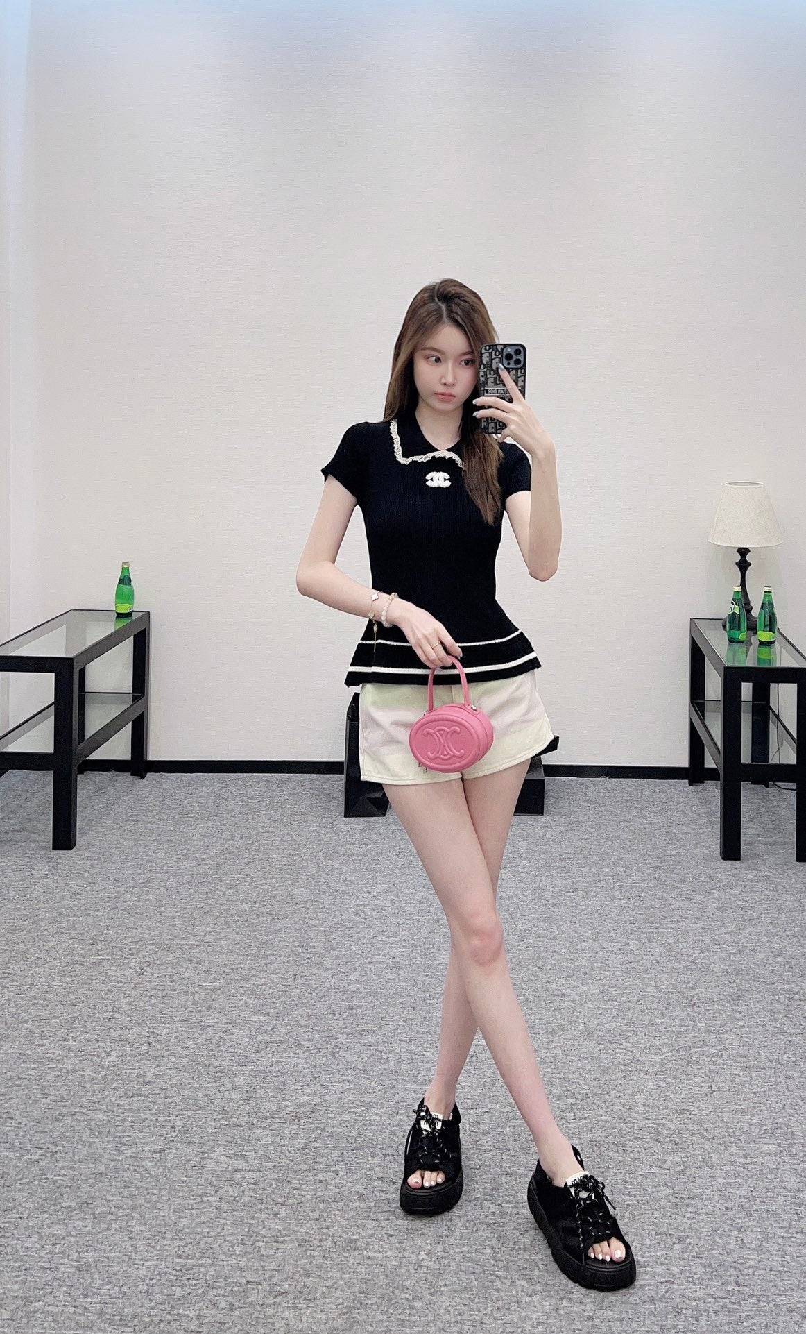2025 Early Autumn New Arrivals Hollow Lace Knitted Short Sleeves