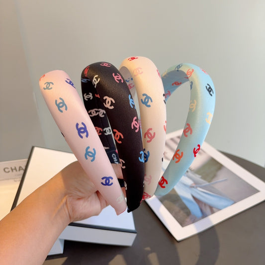 25 Summer new exquisite sponge color headband