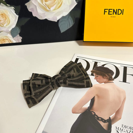 25 Summer New Letter Printed Bow Hairpin