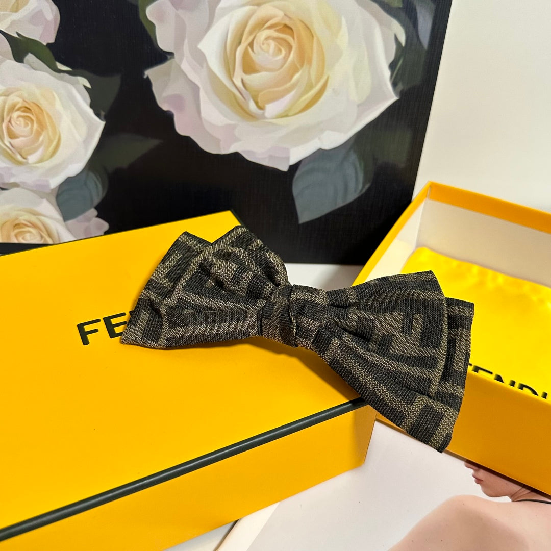 25 Summer New Letter Printed Bow Hairpin
