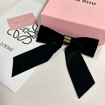 25 Summer New Bow Velvet Hairpin