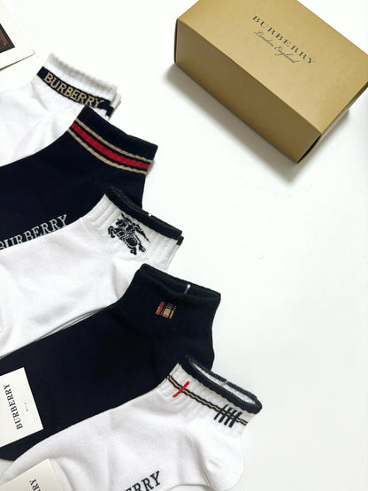 25 Summer new classic letter logo pure cotton socks