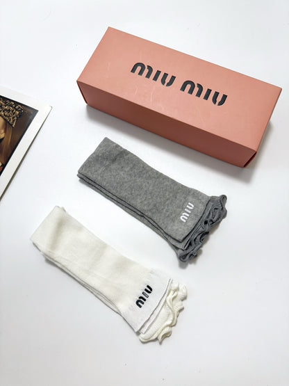 25 Summer new classic letter logo pure cotton socks