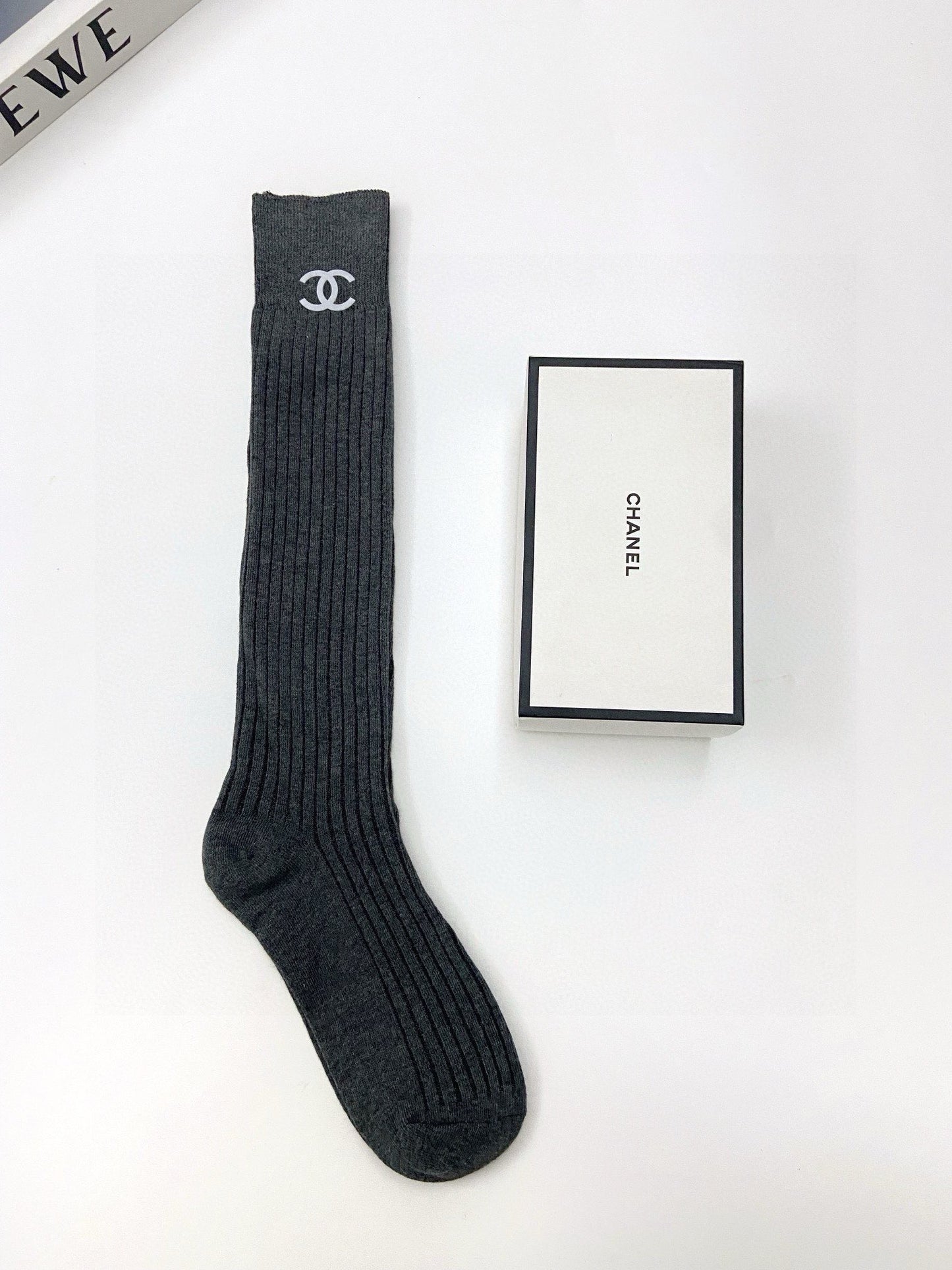 25 Summer new classic letter logo pure cotton socks