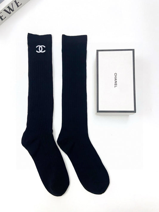 25 Summer new classic letter logo pure cotton socks