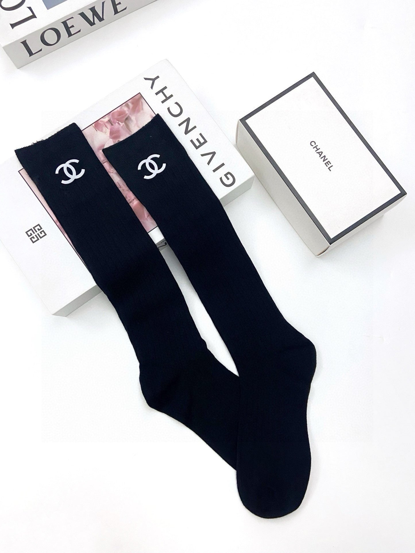 25 Summer new classic letter logo pure cotton socks