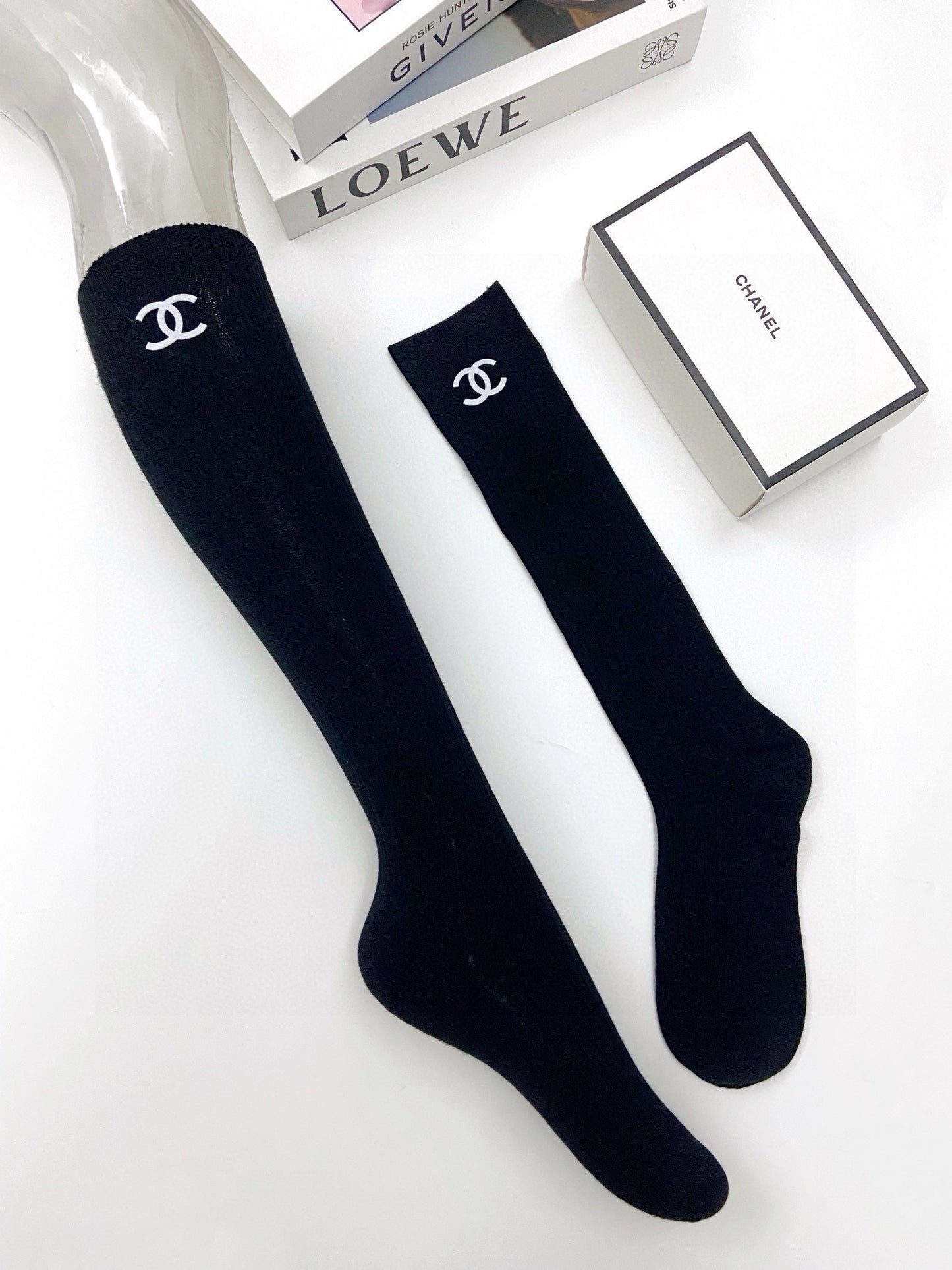 25 Summer new classic letter logo pure cotton socks