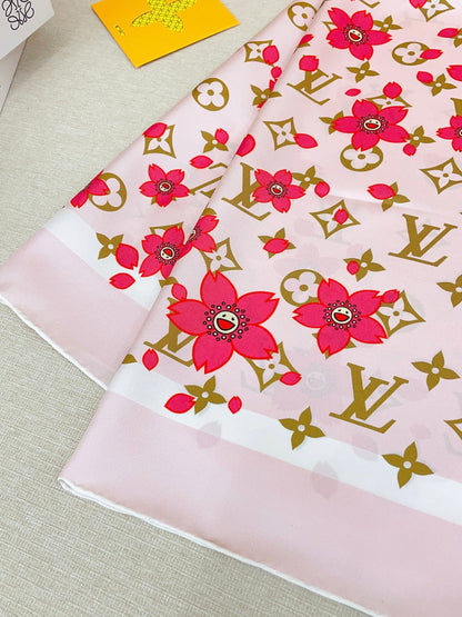 25 Summer New Twill Silk Square Scarf