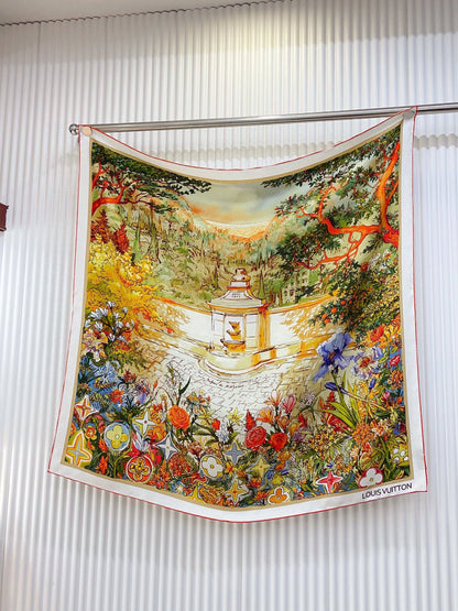 25 Summer New Twill Silk Square Scarf