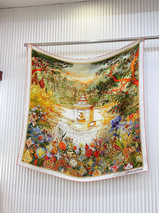 25 Summer New Twill Silk Square Scarf