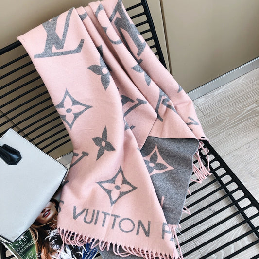 25 Summer new double-sided jacquard long beard scarf