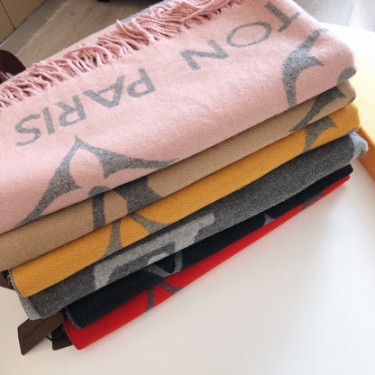 25 Summer new double-sided jacquard long beard scarf