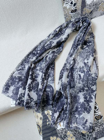 25 autumn and winter new animal jungle silk cashmere scarf long shawl