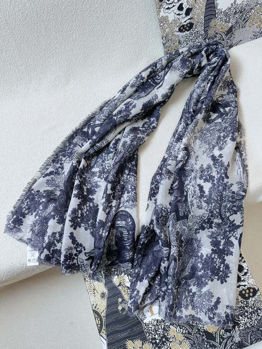 25 autumn and winter new animal jungle silk cashmere scarf long shawl